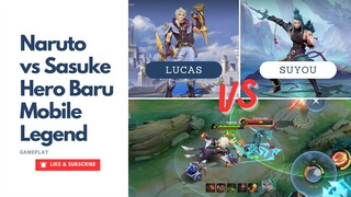 Naruto vs Sasuke Hero Baru Mobile Legend yang Bernama Lucas dan Suyou