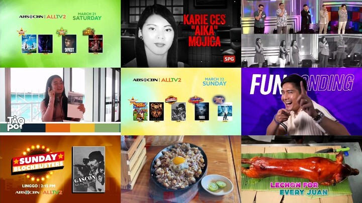 ABS-CBN sa ALLTV2 Commercial Break March 21 & 22, 2026 (Saturday & Sunday)