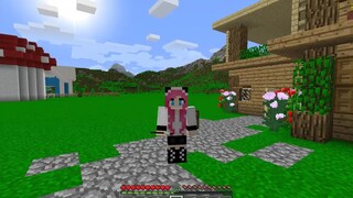 PANDA THỬ THÁCH TIÊU DIỆT QUÁI VẬT SIÊU NHỎ TRONG MINECRAFT_MỀU TẶNG CHỊ PANDA 1