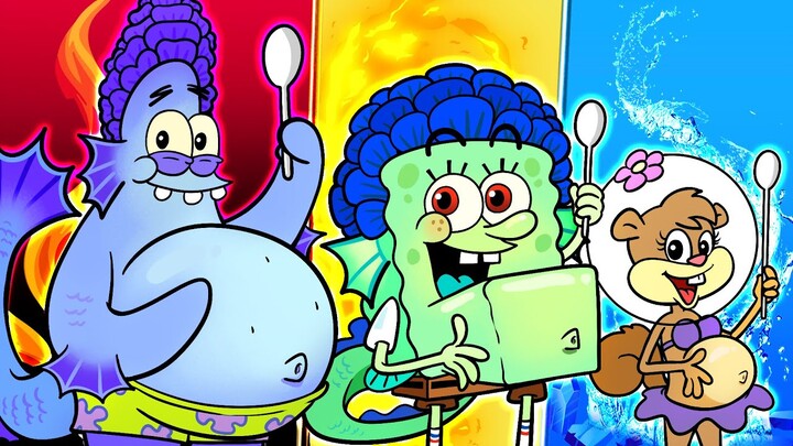 Sea Monster💦 Mukbang Animation | mmmm Sea monster animation [MEME]| SPONGEBOB ANIMATION | SLIME CAT