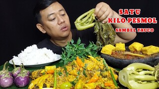 SPESIAL MAKAN MENU SUNDAAN 1 KILO PESMOL IKAN MAS + LALAPAN MENTAH SAMBEL TAUCO DAUN PEPAYA REBUS