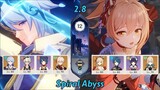 Ayato International Team & Yoimiya Vaporize | Spiral Abyss 2.8 | Full Stars - Genshin Impact