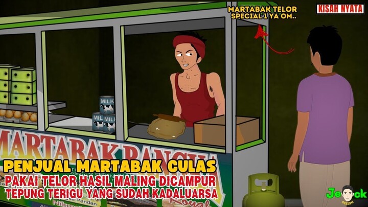 AZAB PENJUAL MARTABAK CULAS PAKAI TELOR HASIL MALING DICAMPUR TERIGU KADALUA