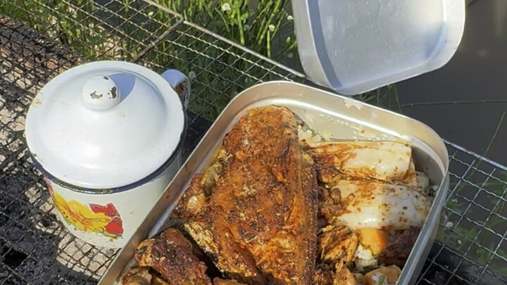 Ăn tạm: Thịt bò nướng cà tím