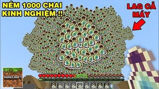 Thử Thách Sinh Tồn Trong | Thế Giới Lucky Và Làm Mưa Kinh Nghiệm | TRONG MINECRAFT PE..!!