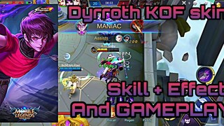 Dyrroth gameplay with KOF skin mobile legends