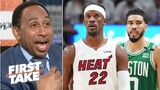 First Take| Stephen A. calls Jimmy Butler is a Superstar after Miami Heat def. the Celtics in Game 1