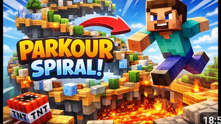 Playing parkour spiral in roblox