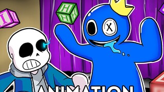 【สองภาษาอย่างเป็นทางการ】ถ้า SANS อยู่ใน RAINBOW FRIENDS 【 Roblox และ Undertale Anime 】