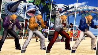 KOF XV  TERRY COMPARISON WITH GAROU MARK OF THE WOLVES