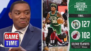 NBA GameTime reacts to Marcus Smart returns and leads Celtics destroy Heat 127-102 in Game 2