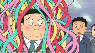 哆啦A梦：大雄骑着蓝胖子飞翔找雄爸，各种稀奇古怪的伞害惨了人