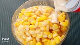 ข้าวโพดคลุกเนย เมนูอาหารกระป๋อง ของกินเล่นแสนอร่อย ทำง่าย Easy Butter Corn | Pam Studio