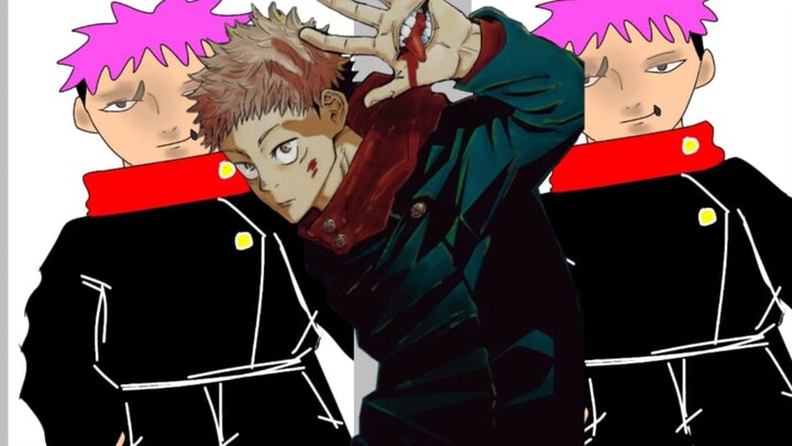 YUJI ITADORI COOL ART UNTUK PEMULA