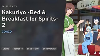 Ep 1 - Kakuriyo: Bed and Breakfast for Spirits S2 Sub Indo || Kuramanime