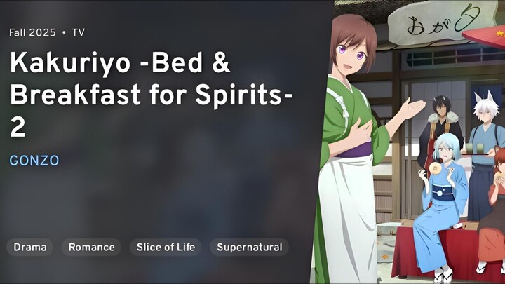 Ep 1 - Kakuriyo: Bed and Breakfast for Spirits S2 Sub Indo || Kuramanime
