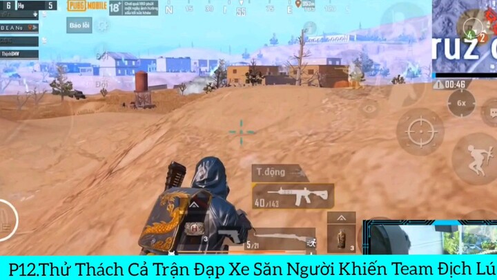 Thử thách cả trận đạp xe săn người