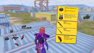 BEST LOOT GAMEPLAY with AWM + GROZA😍x2 Flare Gun🔥Pubg Mobile