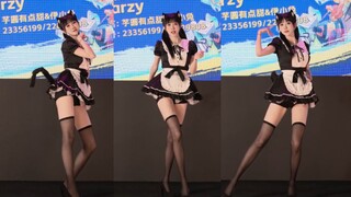 芋圆有点甜线下不拉腿长这样？bw直播舞台《猫步轻俏》