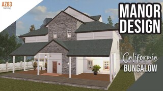 LifeAfter: Manor Design California Bungalow| Single Manor | Tutorial + Blueprint