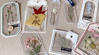 小星的教程 | 干花透卡书签