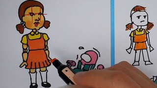 [สควิดเกม เล่นลุ้นตาย] สอนวาดรูปแบบมืออาชีพ
