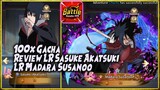 100x Gacha | Review LR SASUKE AKATSUKI & LR MADARA SUSANOO 🔥 NARUTO BATTLE KONOHA