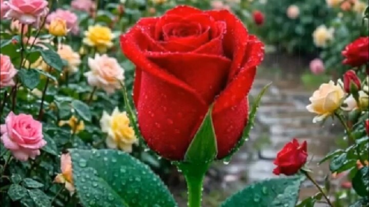natural rose flower garden beetwin hills #viral #rose