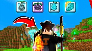 JUNTEI 4 FRUTAS na ONE PIECE BLACK 𝗡𝗢  Minecraft  !!  ‹ Ine ›