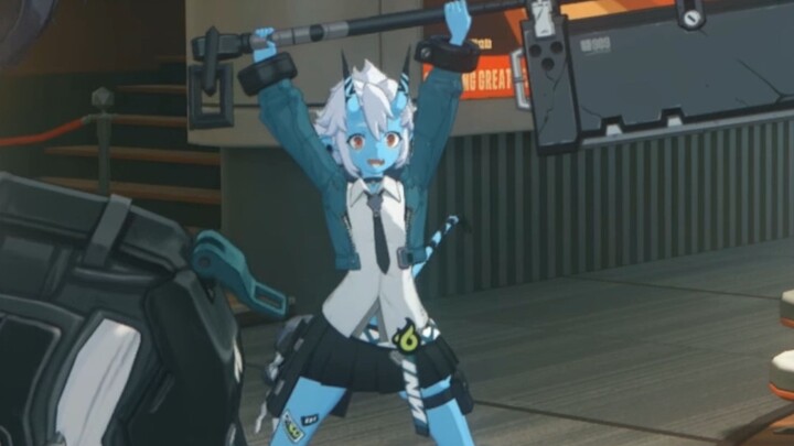 القرن الأزرق اللطيف يدوس بقدميه لمدة دقيقة