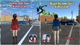 Sakura School Simulator VS. (Copycat) High School Life Simulator