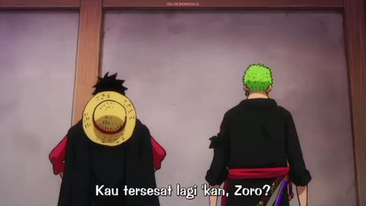 kau tersesat lagi kan zoro, padahal dia juga sama🤣
