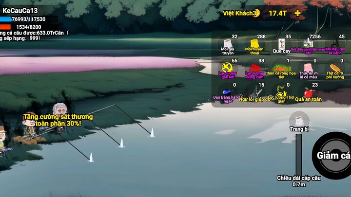 Combo trong câu cá vạn cân