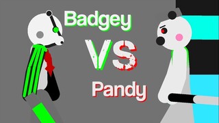 Badgey Vs Uniform Pandy - Stick Nodes Roblox Piggy