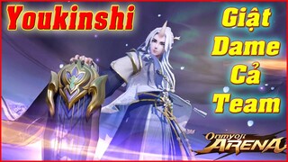 🌸Onmyoji Arena: Youkinshi (Cầm) - Làm Lại Skill Hồi Chiêu Nhanh, Đẩy Lính Cực Nhanh, Sốc Dame Cực OK