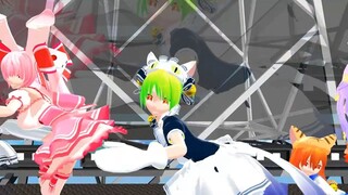 【di gi charat mmd】デ・ジ・キャラット・プチ・キャラット・ラ・ビ・アン・ローズ・ピョコラ・アナローグ3世・うさだあかりでweekender girls