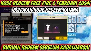 KODE REDEEM FREE FIRE TERBARU 2 FEBRUARI 2024 HARI INI - KODE REDEEM FF TERBARU 2 FEBRUARI 2024