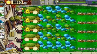 Survival day 5 FLAGS |Survive this level using CHOMPER & SPIKEROCK only | plants vs zombies| part12