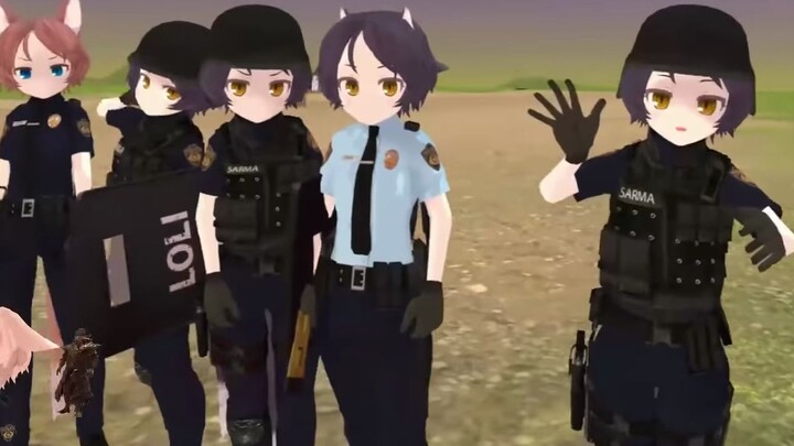 【VRChat】The most (cute) real American police simulator! ——The Virtual Reality Daily of Sand Sculptin