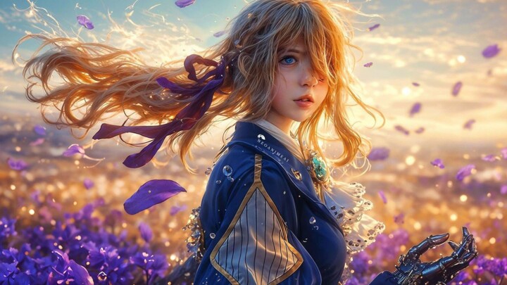 GOLDEN BROWN violet evergarden AMV