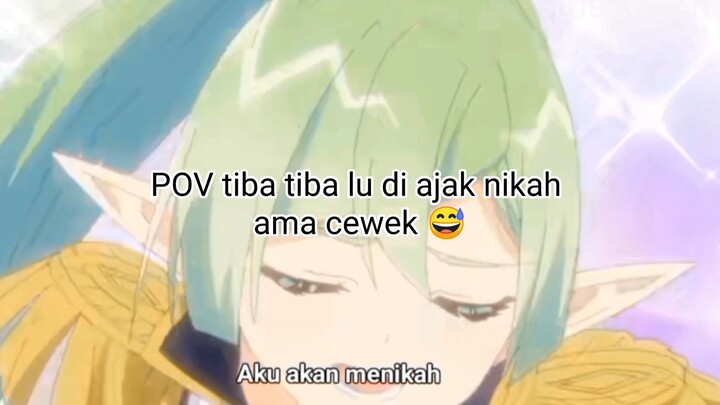 ketika lu tiba tiba di ajak nikah ama cewek elf 😅