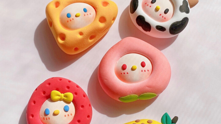 Super Lightweight Clay Tutorial | Adorable Fruit Babies — Sanrio Emoji Stickers