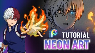 Tutorial Neon Art || Todoroki Shoto || Keren Ganteng Banget