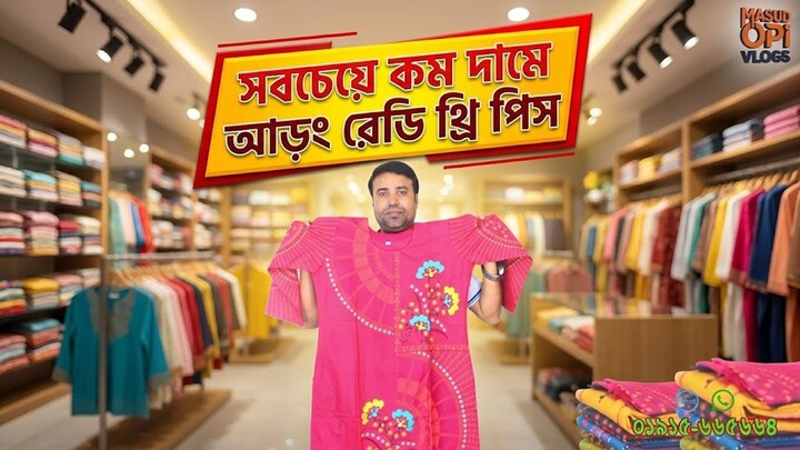 সবচেয়ে কম দামে আড়ং রেডি থ্রি পিস । Arong Readymade three