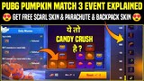 Pubg Mobile Pumpkin Match 3 Event Explained | Get Free ScarL Skin & Parachute & Backpack Skin