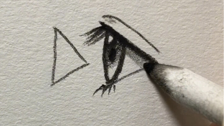 Anda tahu cara menggambar segitiga, Anda tahu cara menggambar mata, Anda tahu tangan Anda, Anda bisa