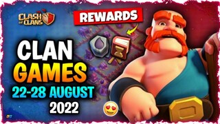 August 2022 Clan Games REWARDS Are Here🤩🔥 Coc Upcoming Clan Games Rewards 22 - 28 May 2021 Coc
