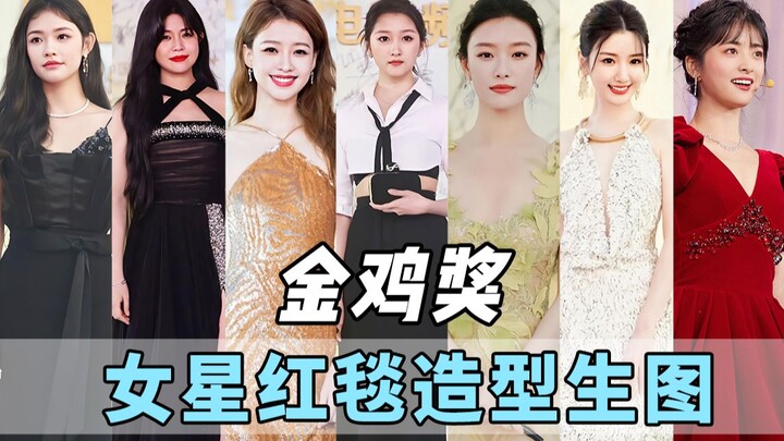 金鸡奖女星红毯造型，谁的生图状态最好看？