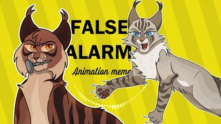 FALSE ALARM!【 Hawkfrost and Brambleclaw – Animation meme 】