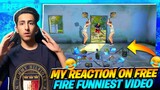 REACTION ON FREE FIRE FUNNY MOMENTS😂🤣 - Garena Free Fire